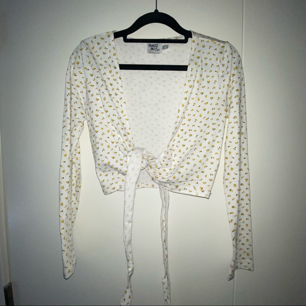 princess polly tie front crop top
